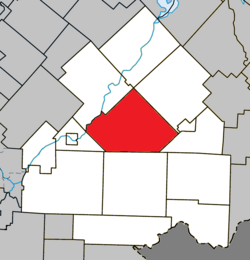 Bury Quebec location diagram
